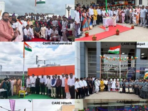 CARE and Aster Hospitals Celebrate 80th Independence Day with Patriotic Fervour